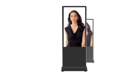 55인치 바닥 스탠딩 LCD 디지털 프레임 초박형 수직 광고 기계 터치스크린 디스플레이 중국 TV