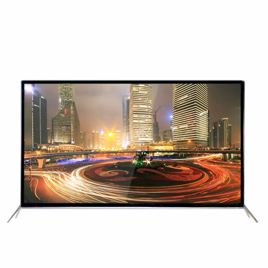 도매 신제품 스마트 안드로이드 텔레비전 TV 49 50 55 65 인치 4K 강화 유리 TV