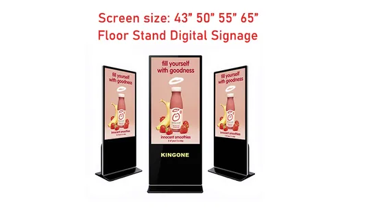 60인치 플로어 스탠드 터치스크린 토템 디지털 광고 LCD TV